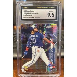 2020 TOPPS CHROME #133 VLADIMIR GUERRERO JR PRISM REFRACTOR CSG💎 MINT 9.5
